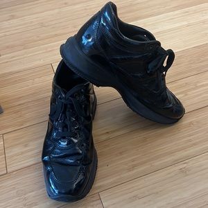 Black patent leather Hogan Interactive sneakers | size: 8
